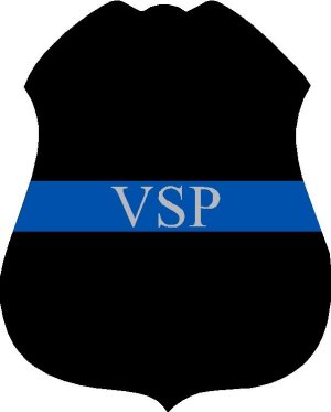 VSP Blue Line Sticker