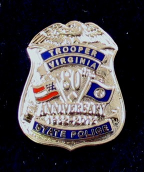 80th Lapel Pin