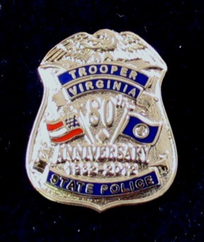 80th Lapel Pin